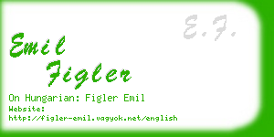 emil figler business card